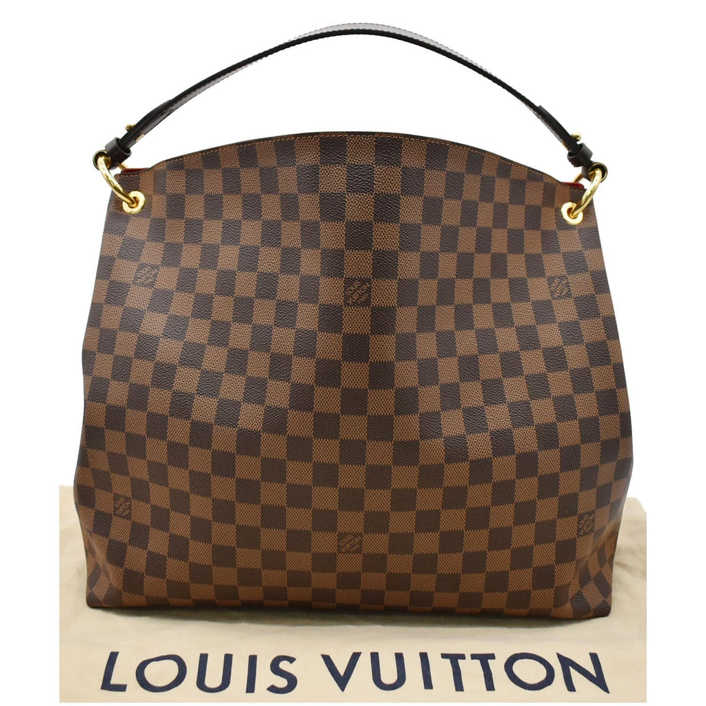 LOUIS VUITTON Graceful MM Damier Ebene Shoulder Bag Brown