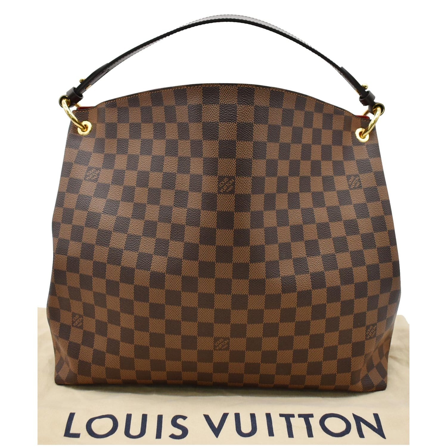 LOUIS VUITTON Graceful MM Damier Ebene Shoulder Bag Brown