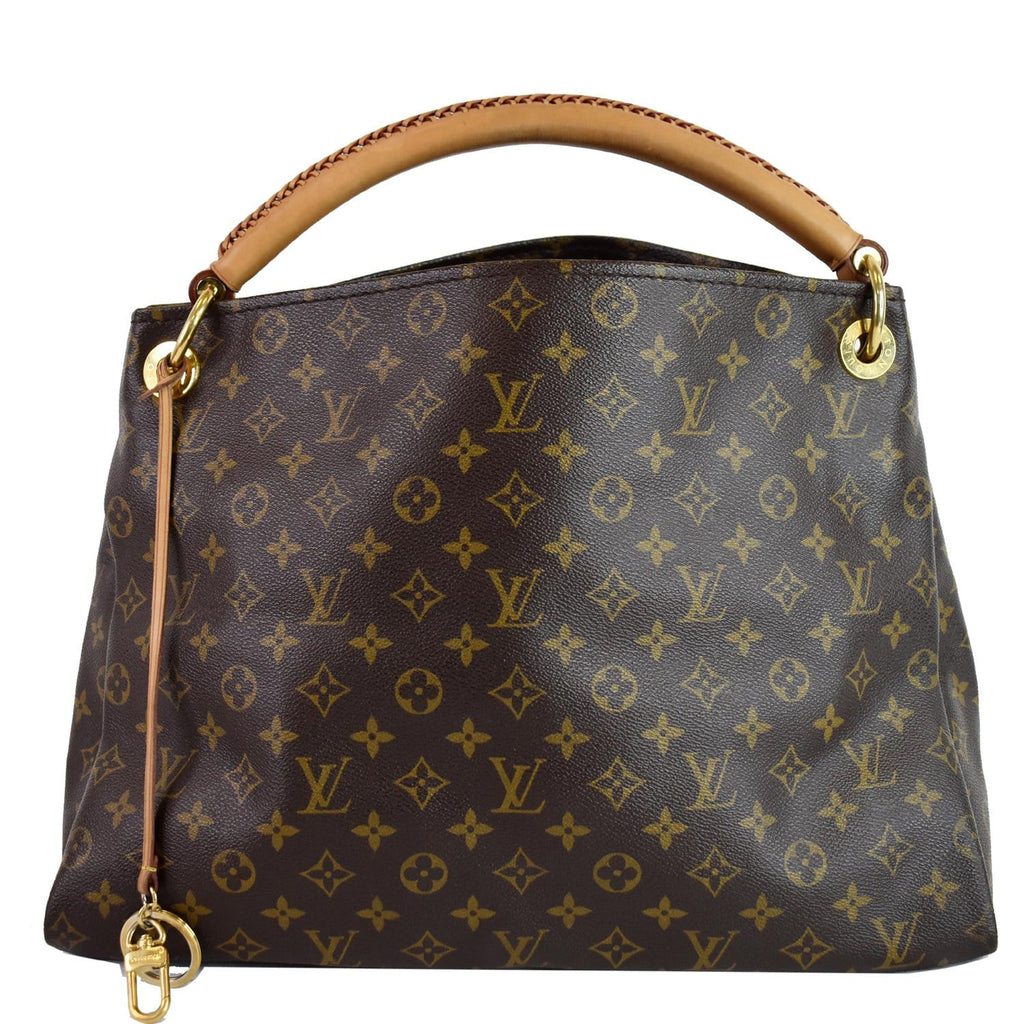 LOUIS VUITTON Artsy MM Monogram Canvas Shoulder Bag Brown