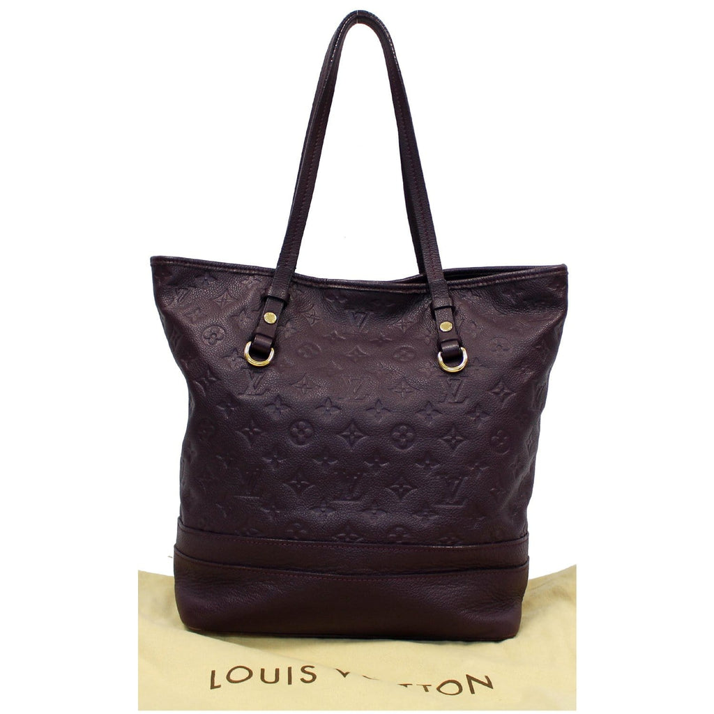 LOUIS VUITTON Citadine PM Monogram Empreinte Leather Shoulder Bag Plum