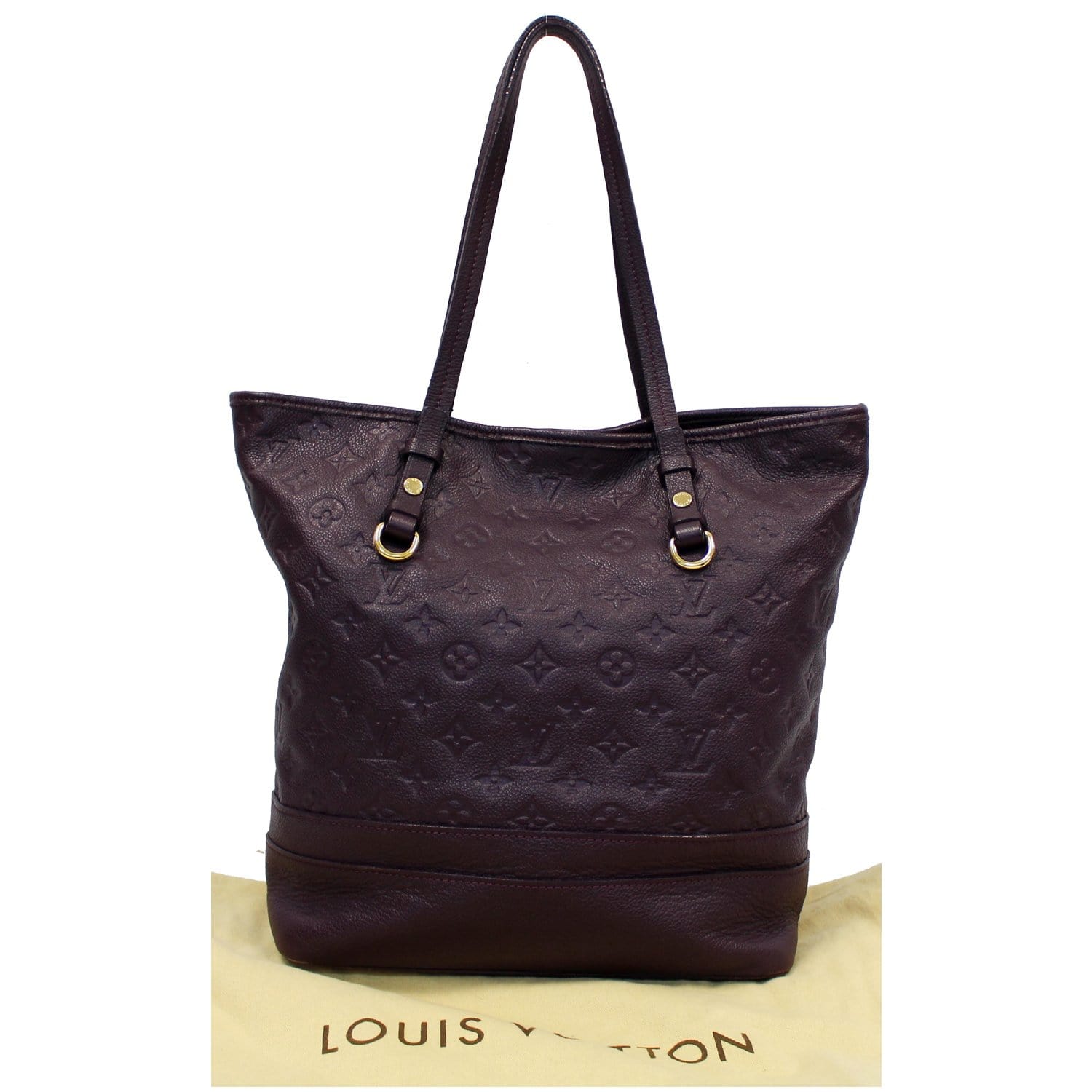 LOUIS VUITTON Citadine PM Monogram Empreinte Leather Shoulder Bag Plum