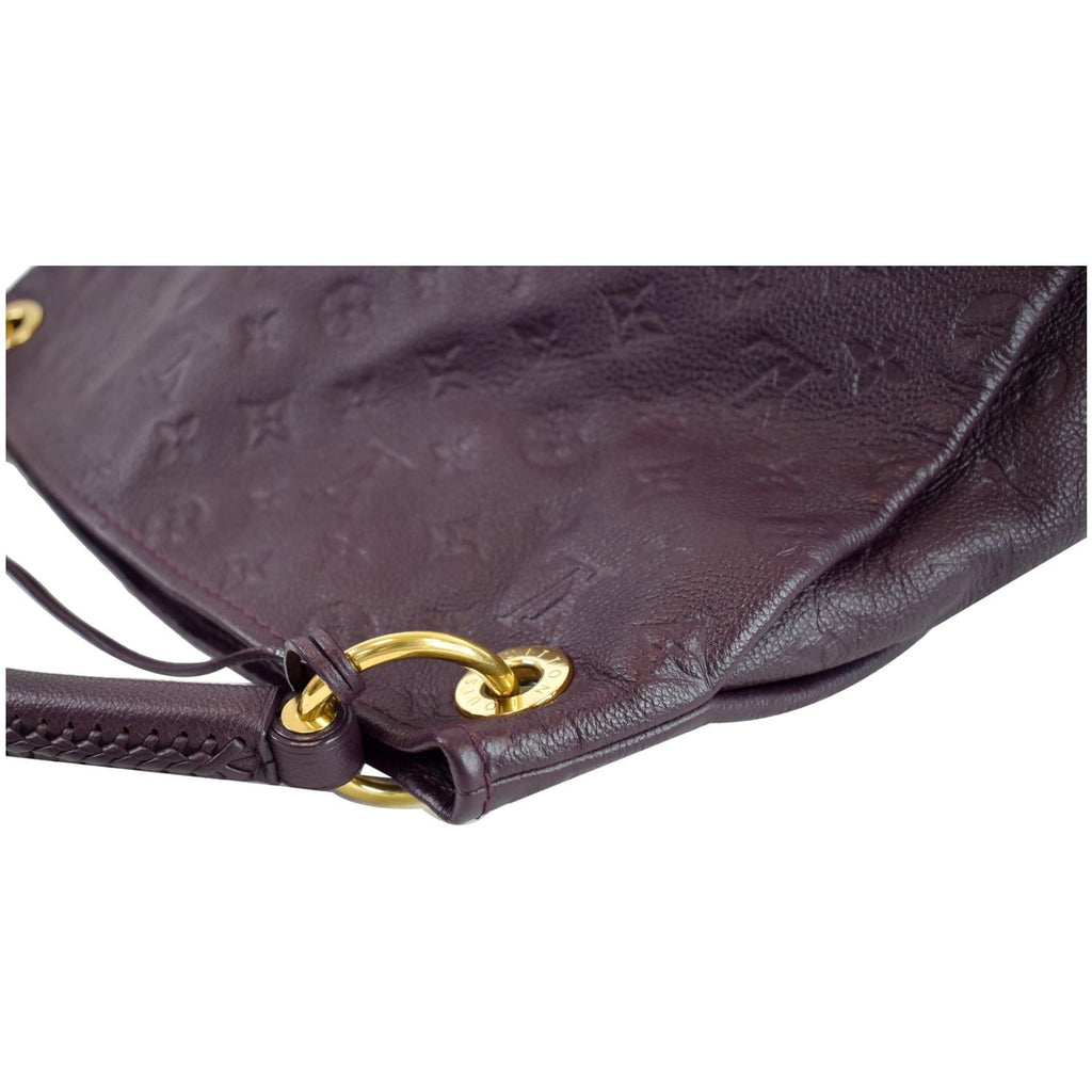 LOUIS VUITTON Artsy MM Empreinte Leather Shoulder Bag Aube