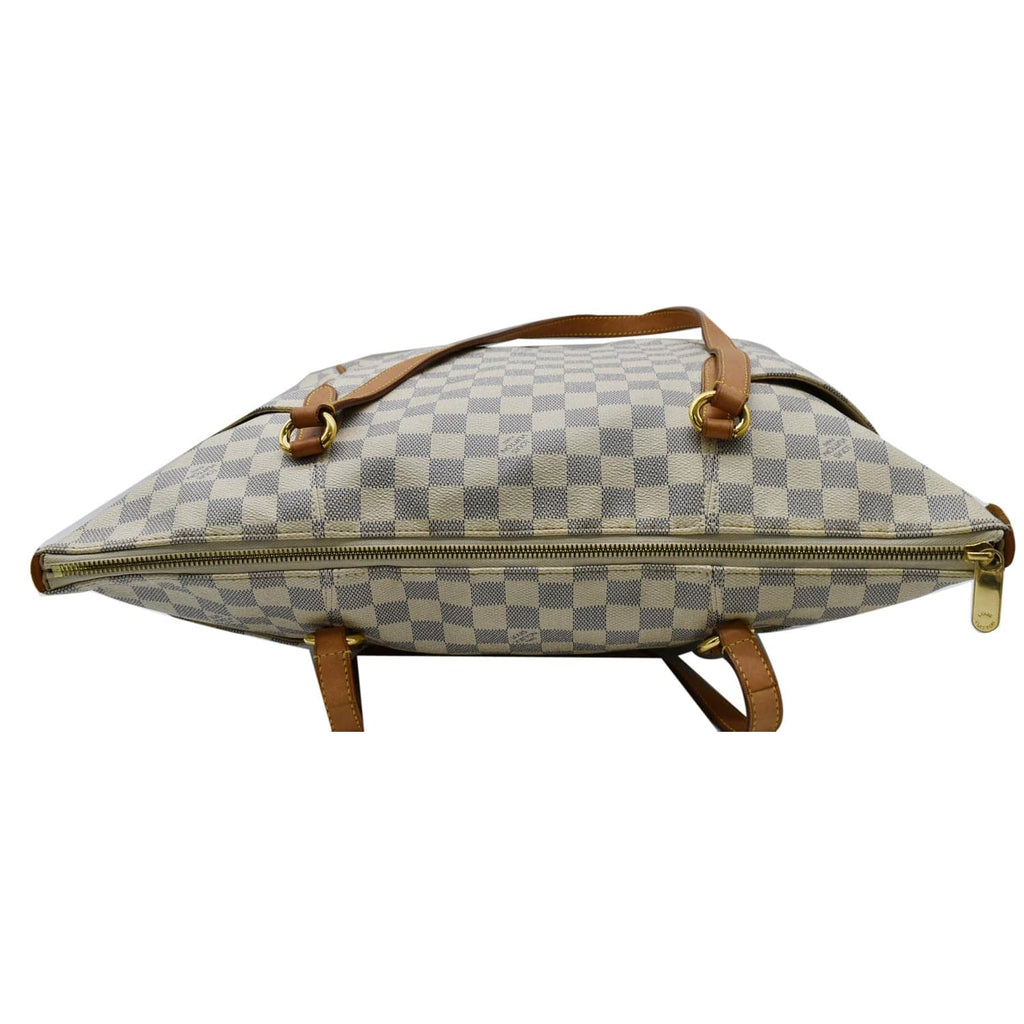 LOUIS VUITTON Totally GM Damier Azur Shoulder Bag White