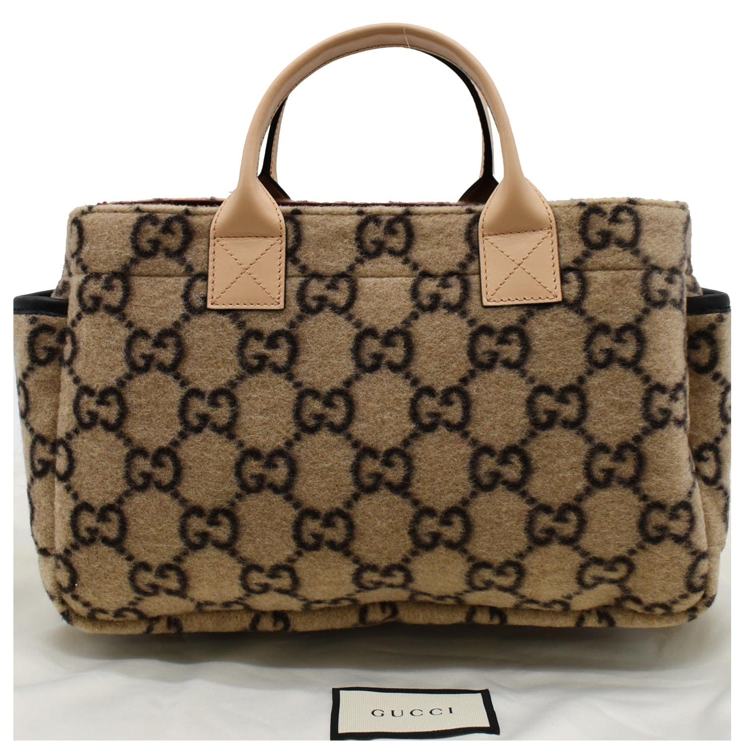 GUCCI Children's GG Supreme Wool Tote Bag Beige 686159