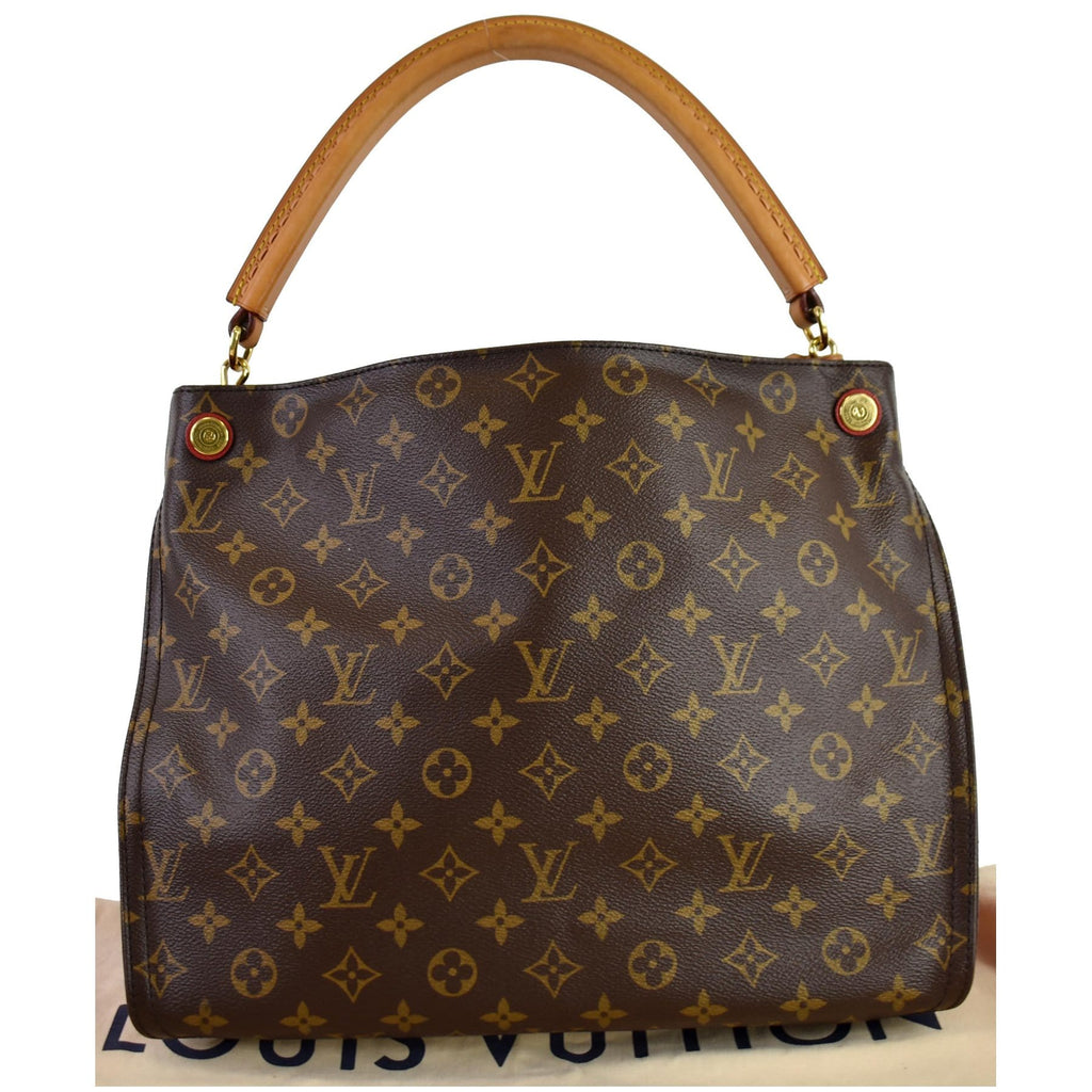 LOUIS VUITTON Gaia Monogram Canvas Shoulder Bag Brown