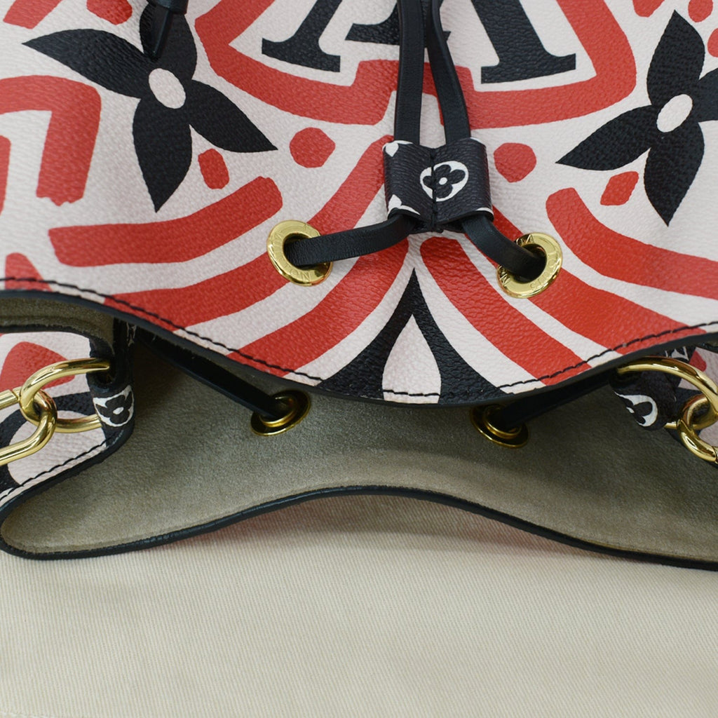 LOUIS VUITTON Crafty NeoNoe MM Monogram Canvas Shoulder Bag Red