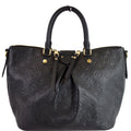 LOUIS VUITTON Mazarine MM Monogram Empreinte Shoulder Bag Black