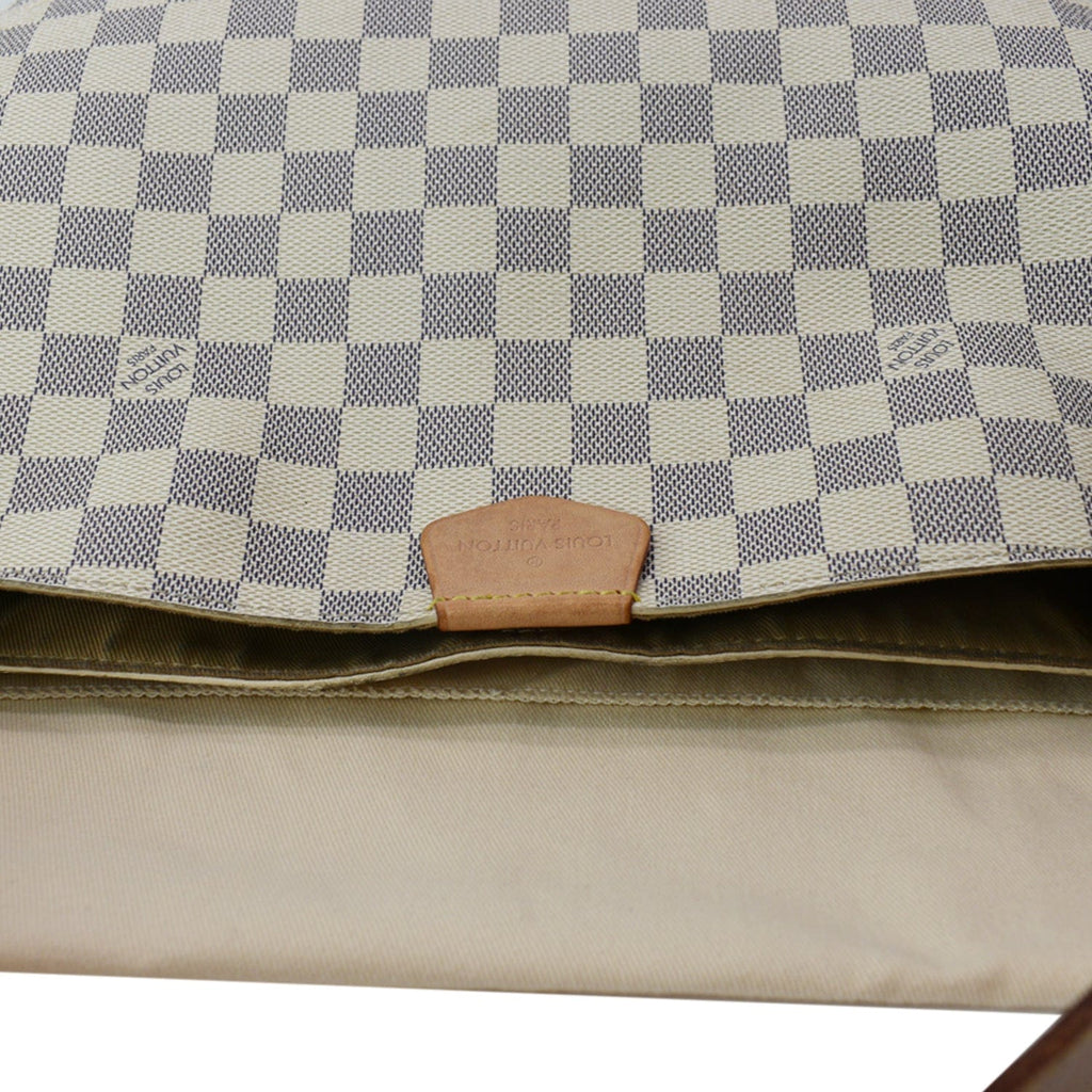 LOUIS VUITTON Graceful PM Damier Azur Shoulder Bag White