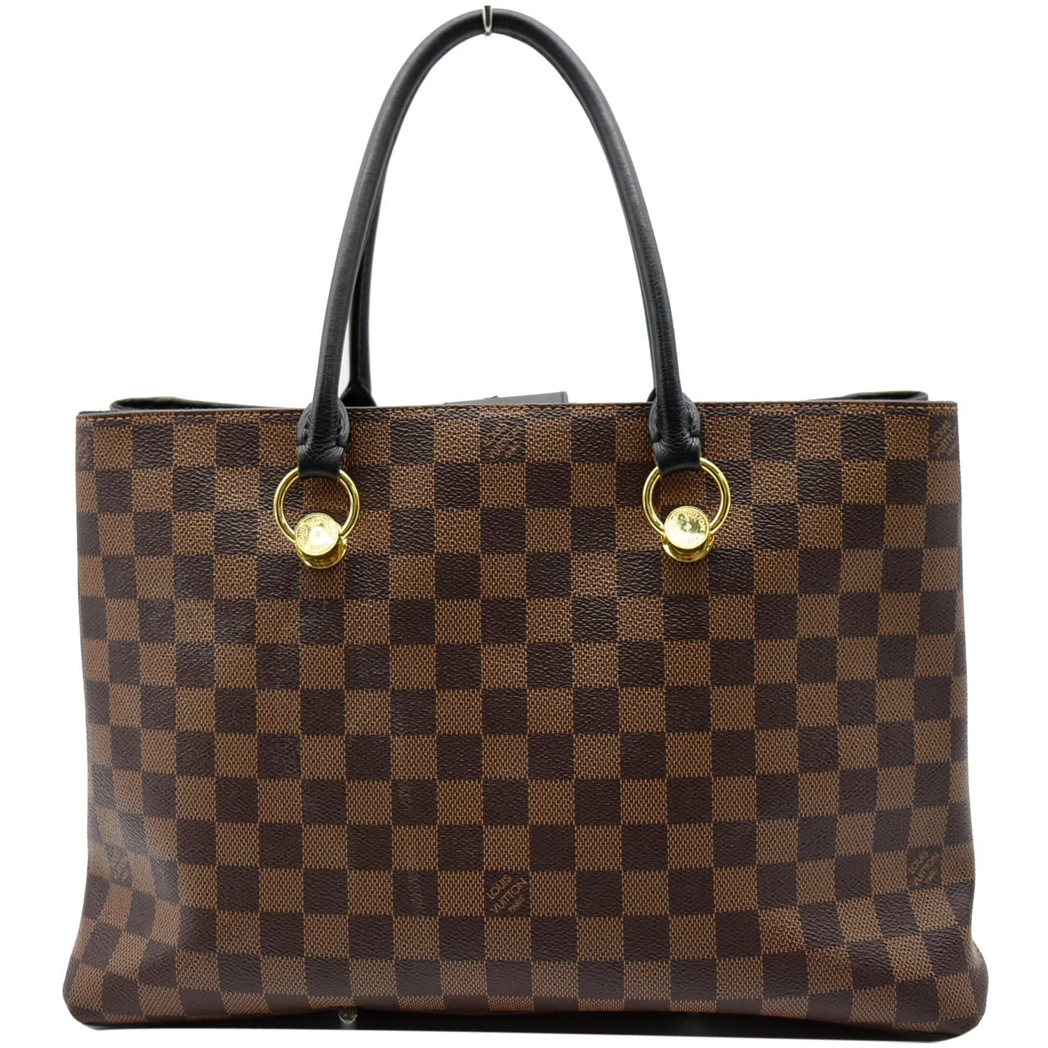 LOUIS VUITTON LV Riverside Damier Ebene Shoulder Bag Black