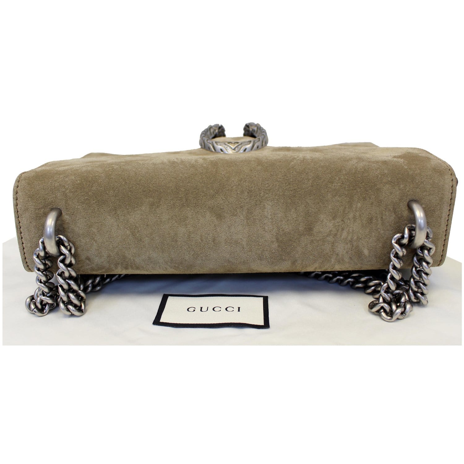 GUCCI Medium Dionysus Suede Leather Shoulder Bag Taupe 403348 - 20% OFF