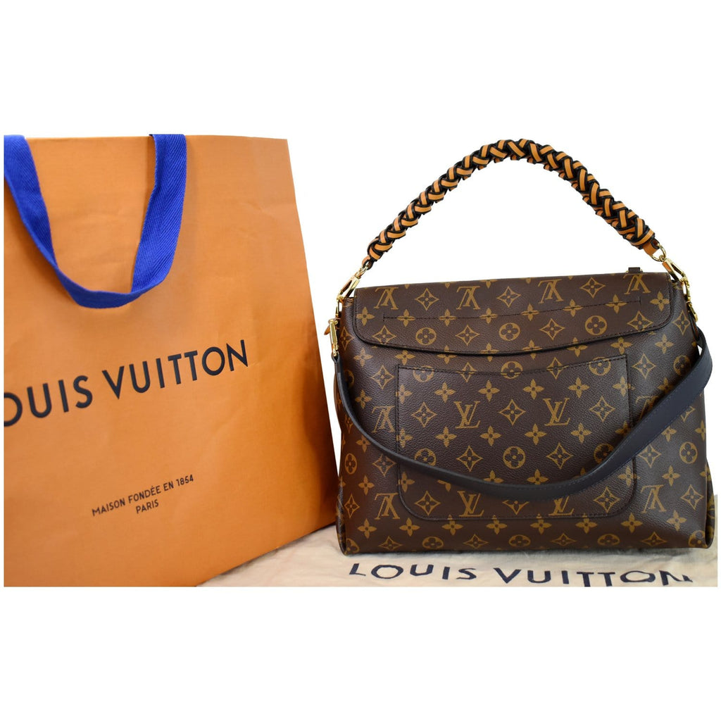 LOUIS VUITTON Beaubourg MM Monogram Canvas Shoulder Bag Brown