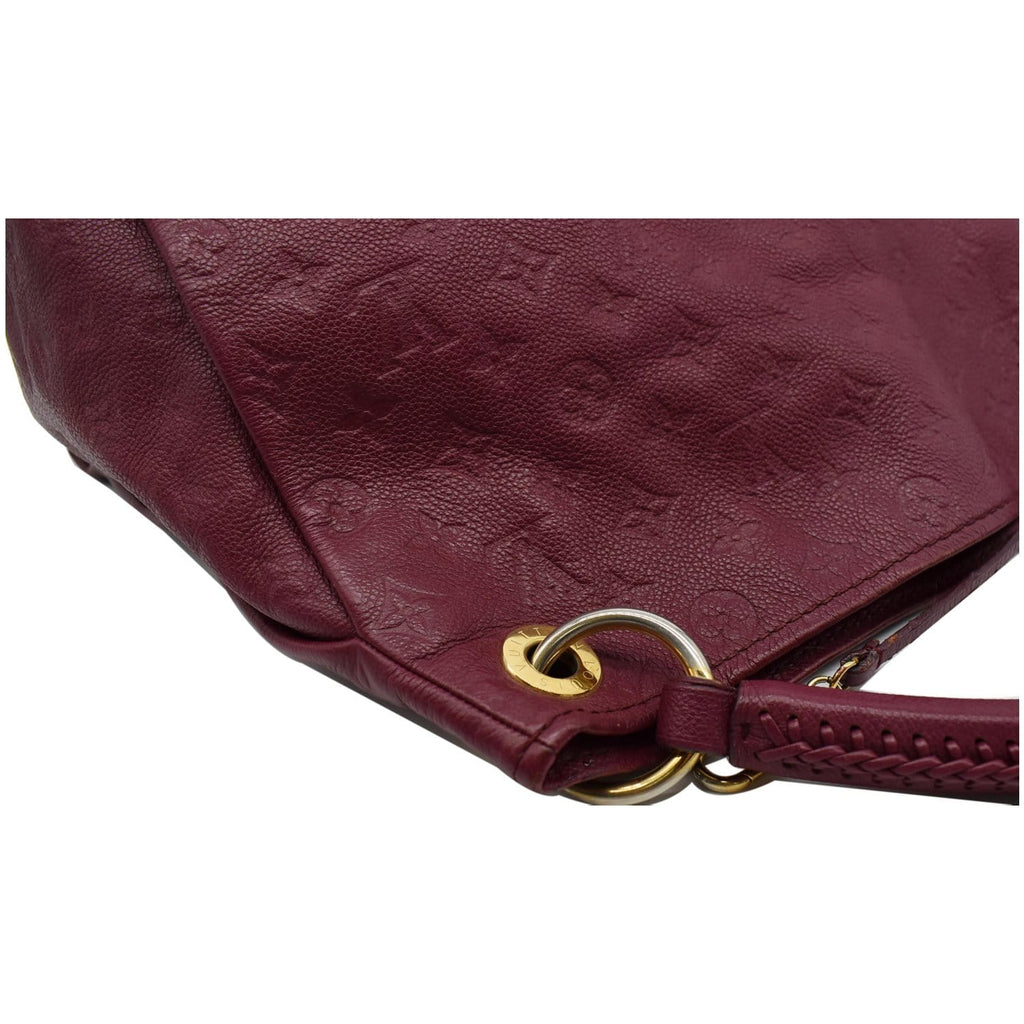 LOUIS VUITTON Artsy MM Empreinte Leather Hobo Shoulder Bag Mulberry