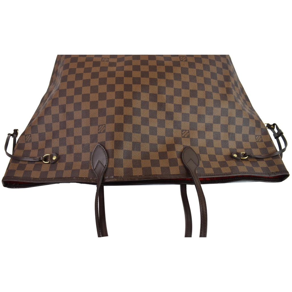 LOUIS VUITTON Neverfull GM Damier Ebene Shoulder Bag Brown