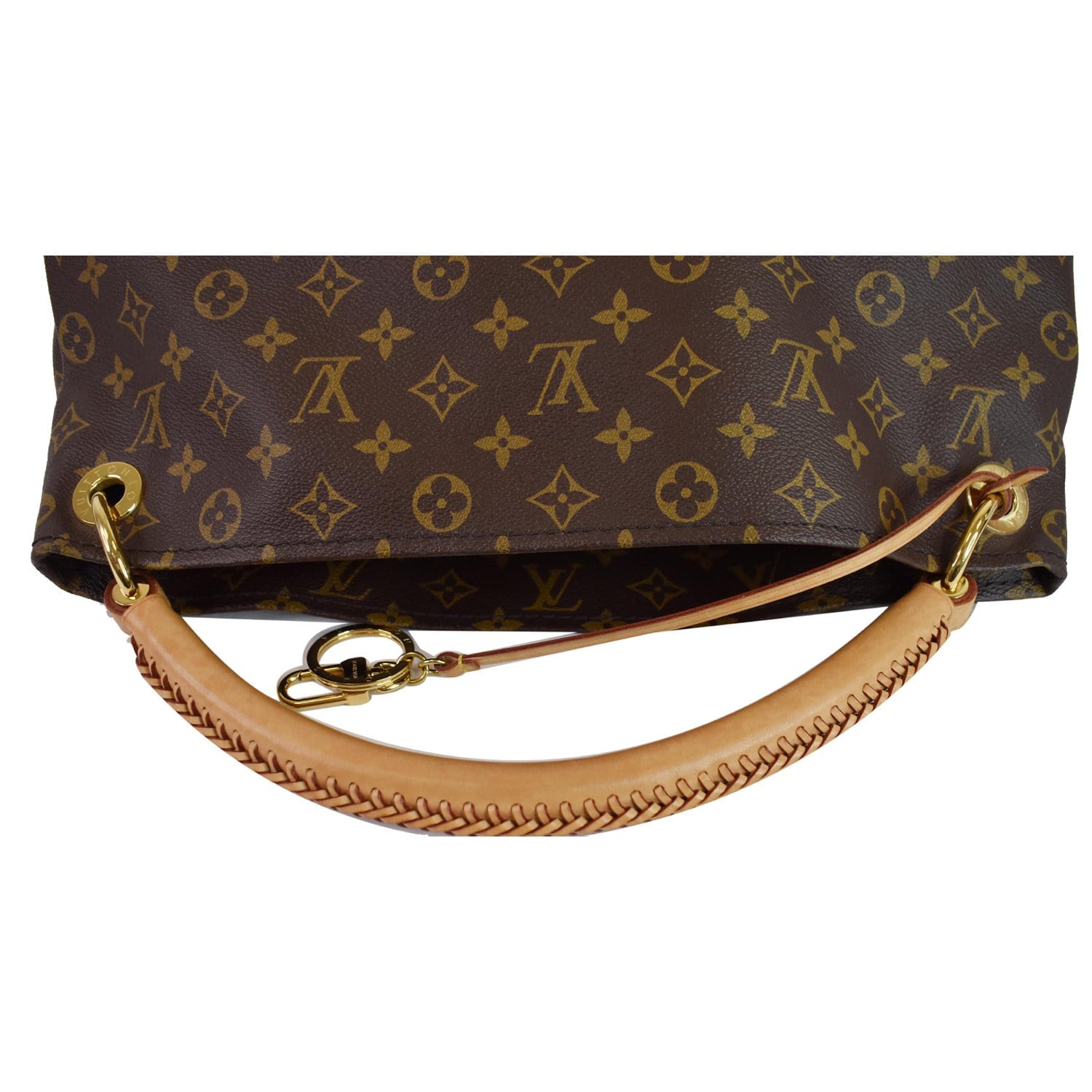 LOUIS VUITTON Artsy MM Monogram Canvas Shoulder Bag Brown
