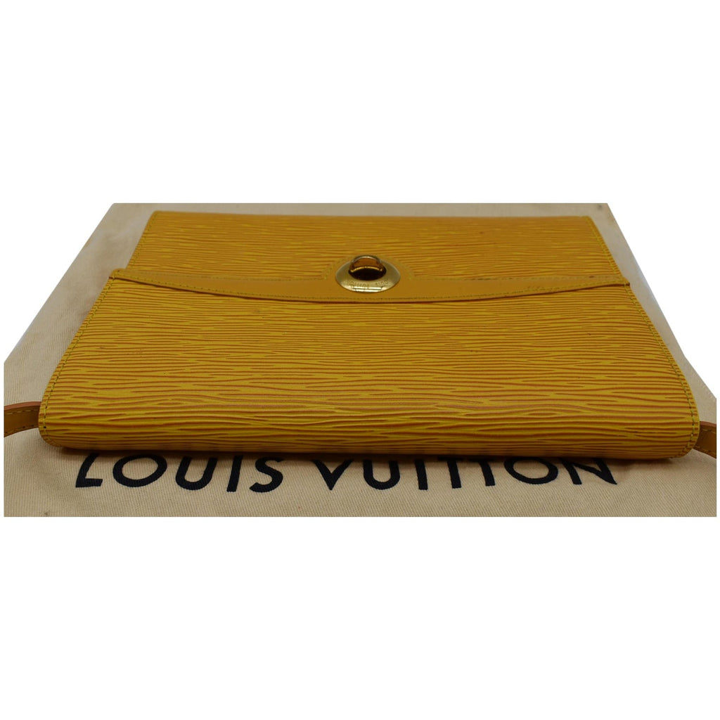 LOUIS VUITTON Arche Pochette Epi Leather Shoulder Bag Yellow
