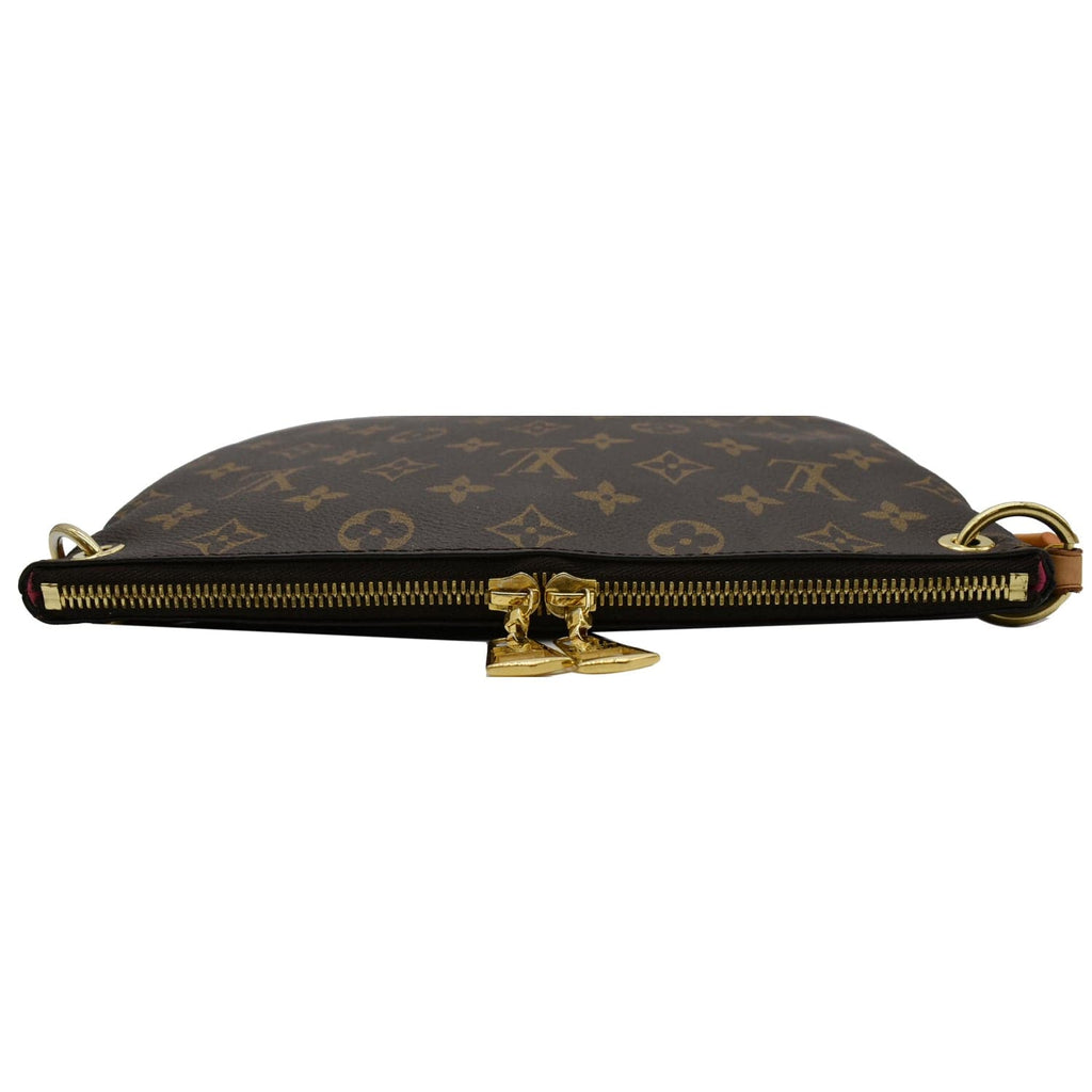LOUIS VUITTON Lorette Monogram Canvas Shoulder Bag Brown