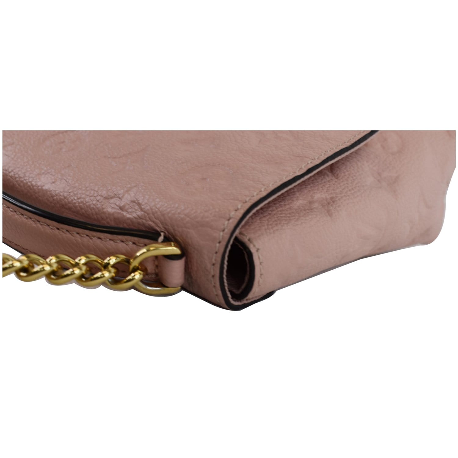 LOUIS VUITTON Blanche BB Empreinte Leather Shoulder Bag Rose Poudre