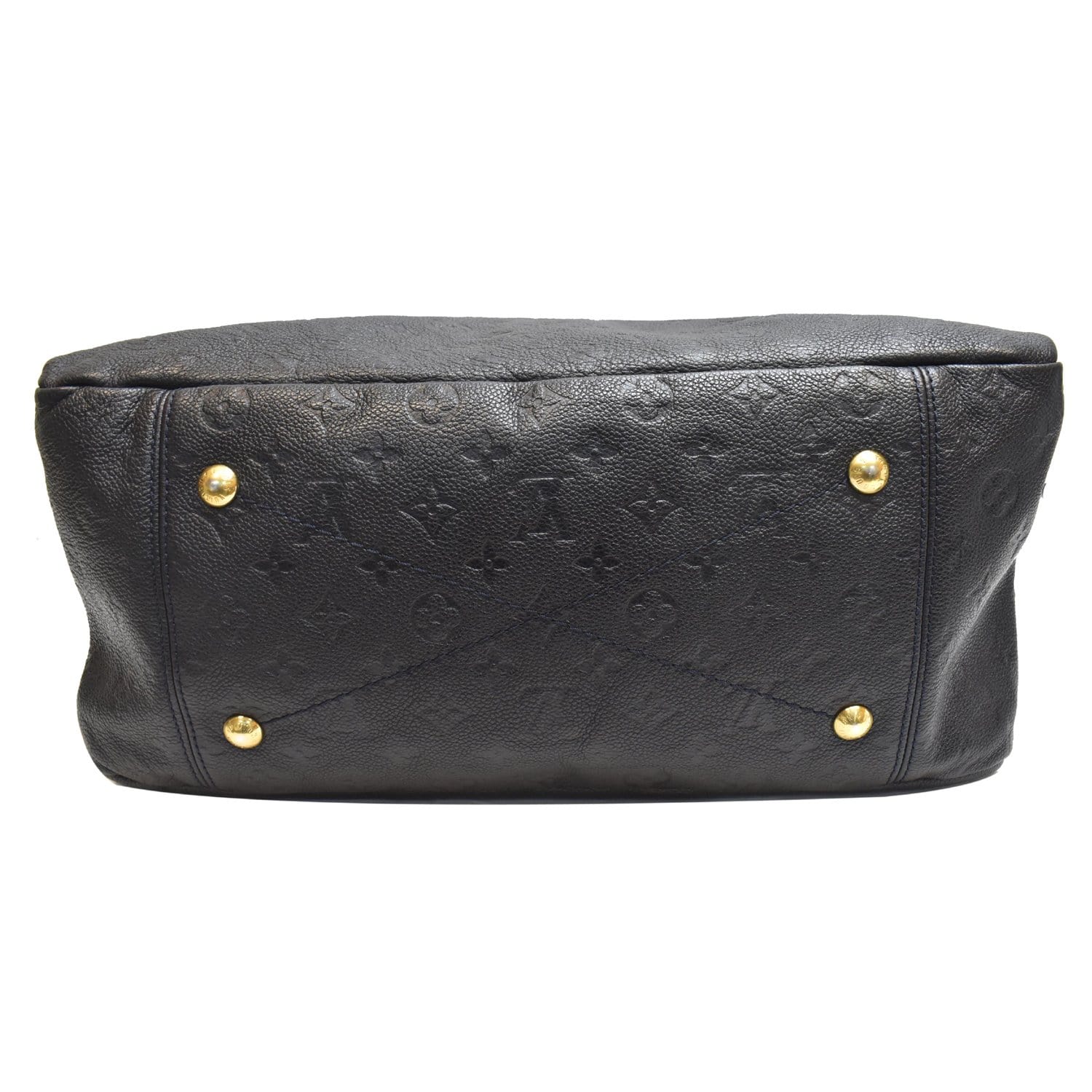 LOUIS VUITTON Artsy MM Empreinte Leather Shoulder Bag Black