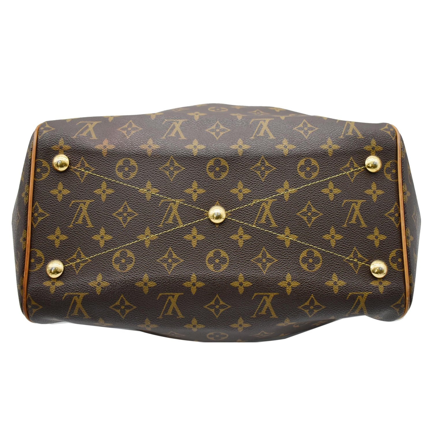 LOUIS VUITTON Tivoli GM Monogram Canvas Shoulder Bag Brown