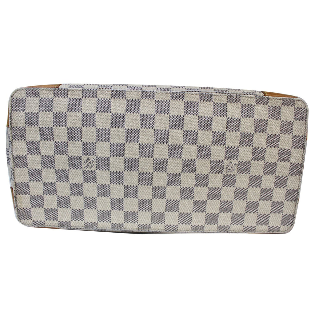 LOUIS VUITTON Hampstead PM Damier Azur Shoulder Bag White