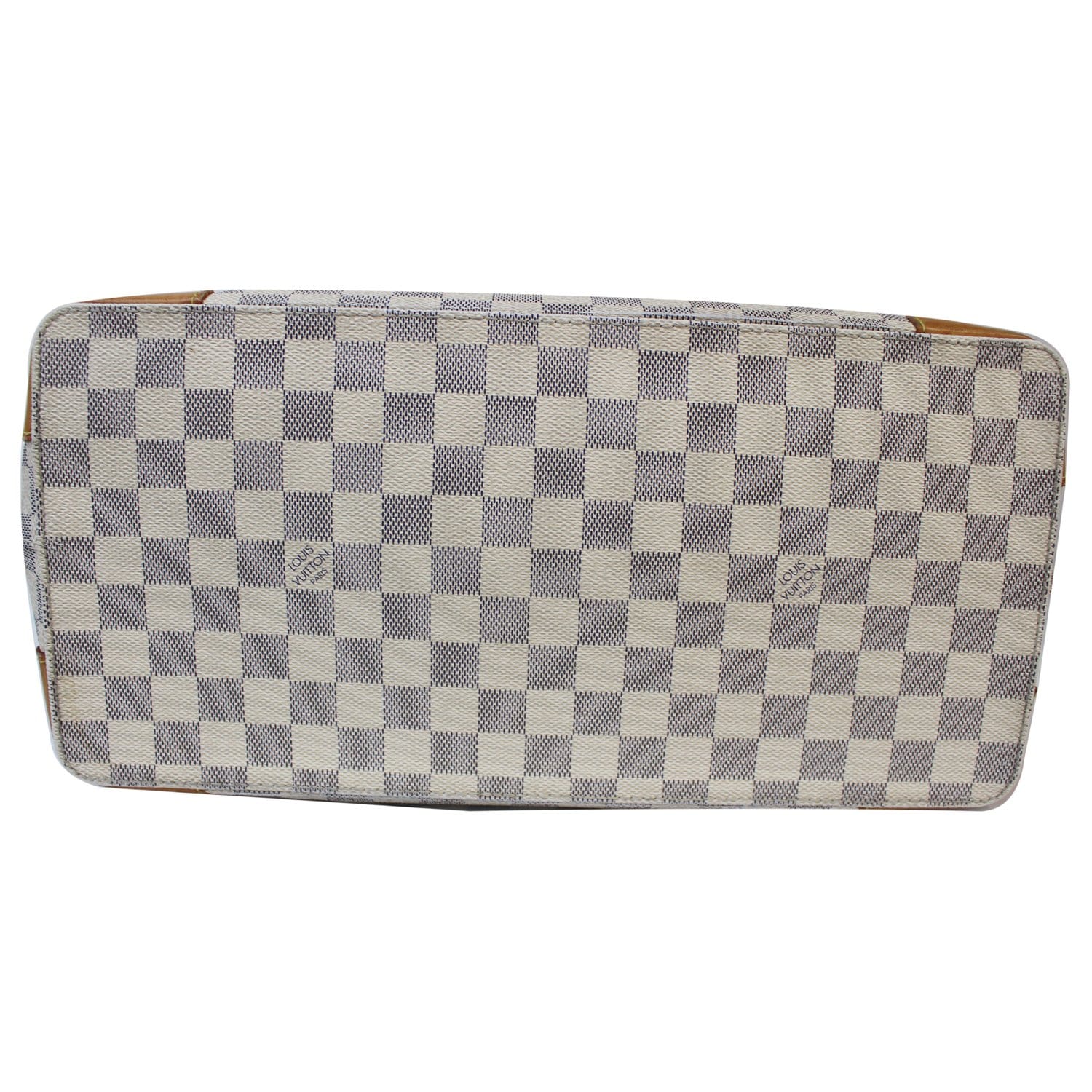 LOUIS VUITTON Hampstead PM Damier Azur Shoulder Bag White
