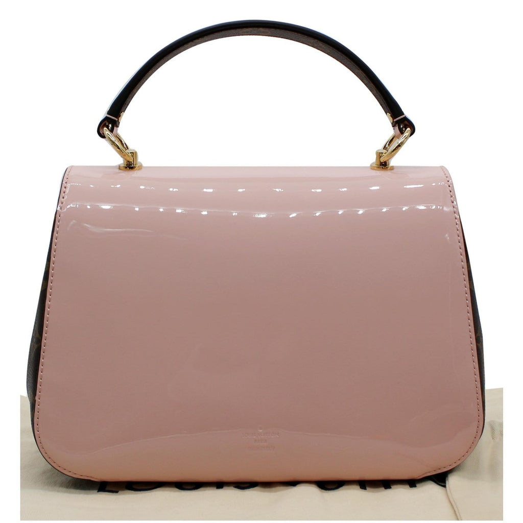 LOUIS VUITTON Cherrywood PM Patent Leather Shoulder Bag Rose Ballerine