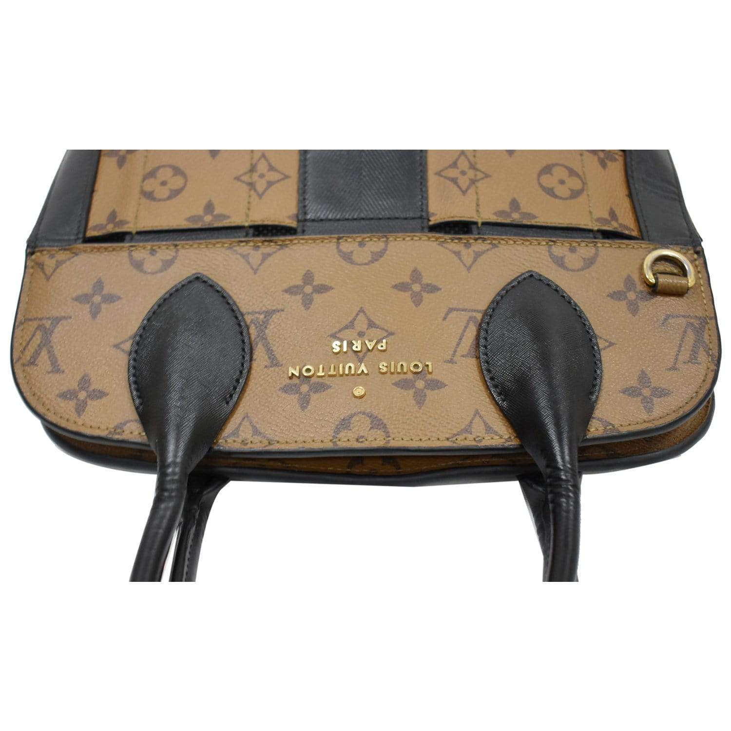 LOUIS VUITTON Tressage Reverse Monogram Tote Bag Brown
