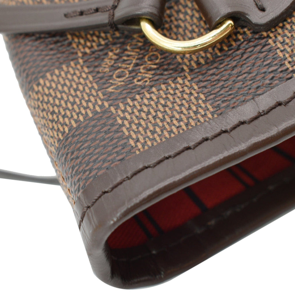 LOUIS VUITTON Neverfull PM Damier Ebene Shoulder Bag Brown
