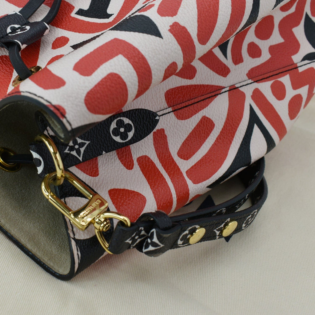 LOUIS VUITTON Crafty NeoNoe MM Monogram Canvas Shoulder Bag Red