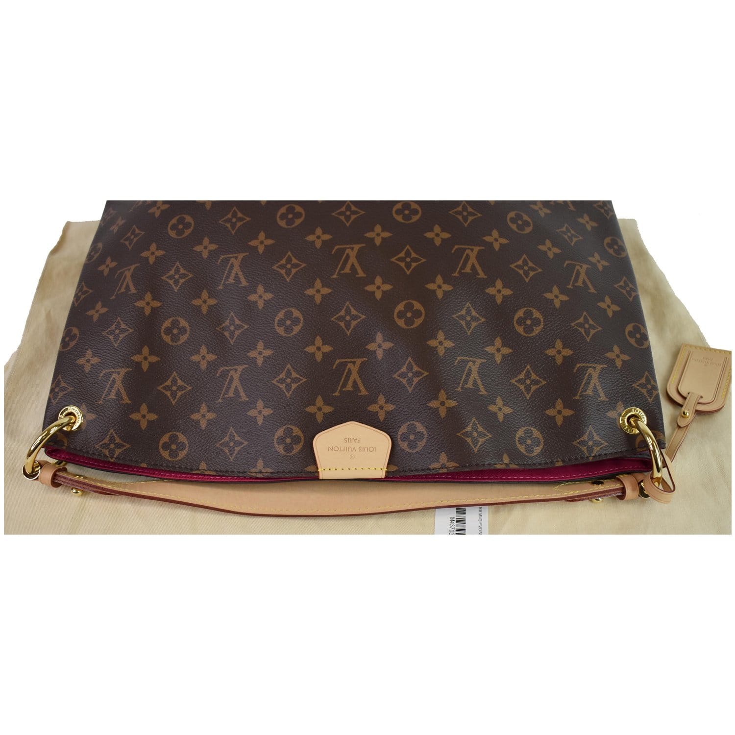LOUIS VUITTON Graceful MM Monogram Canvas Shoulder Bag Brown