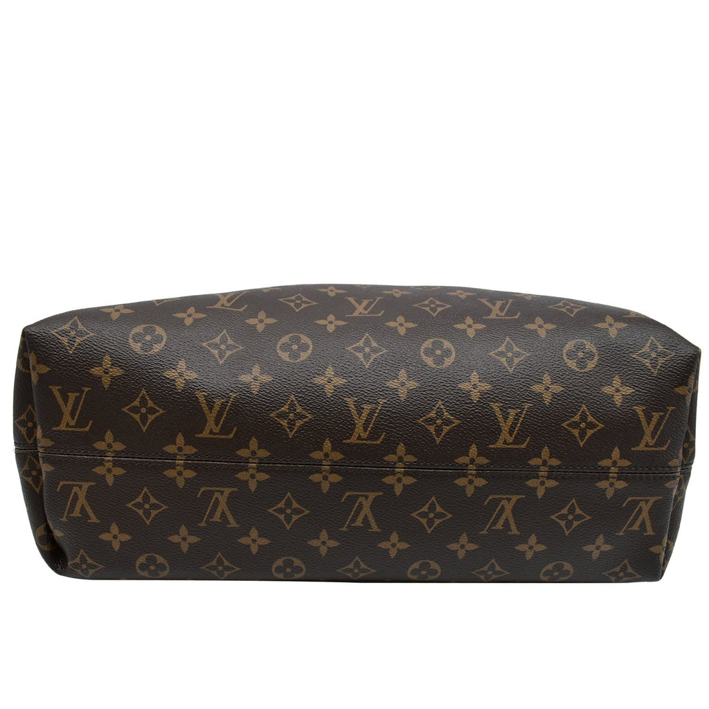 LOUIS VUITTON  Graceful MM Monogram Canvas Shoulder Bag Brown
