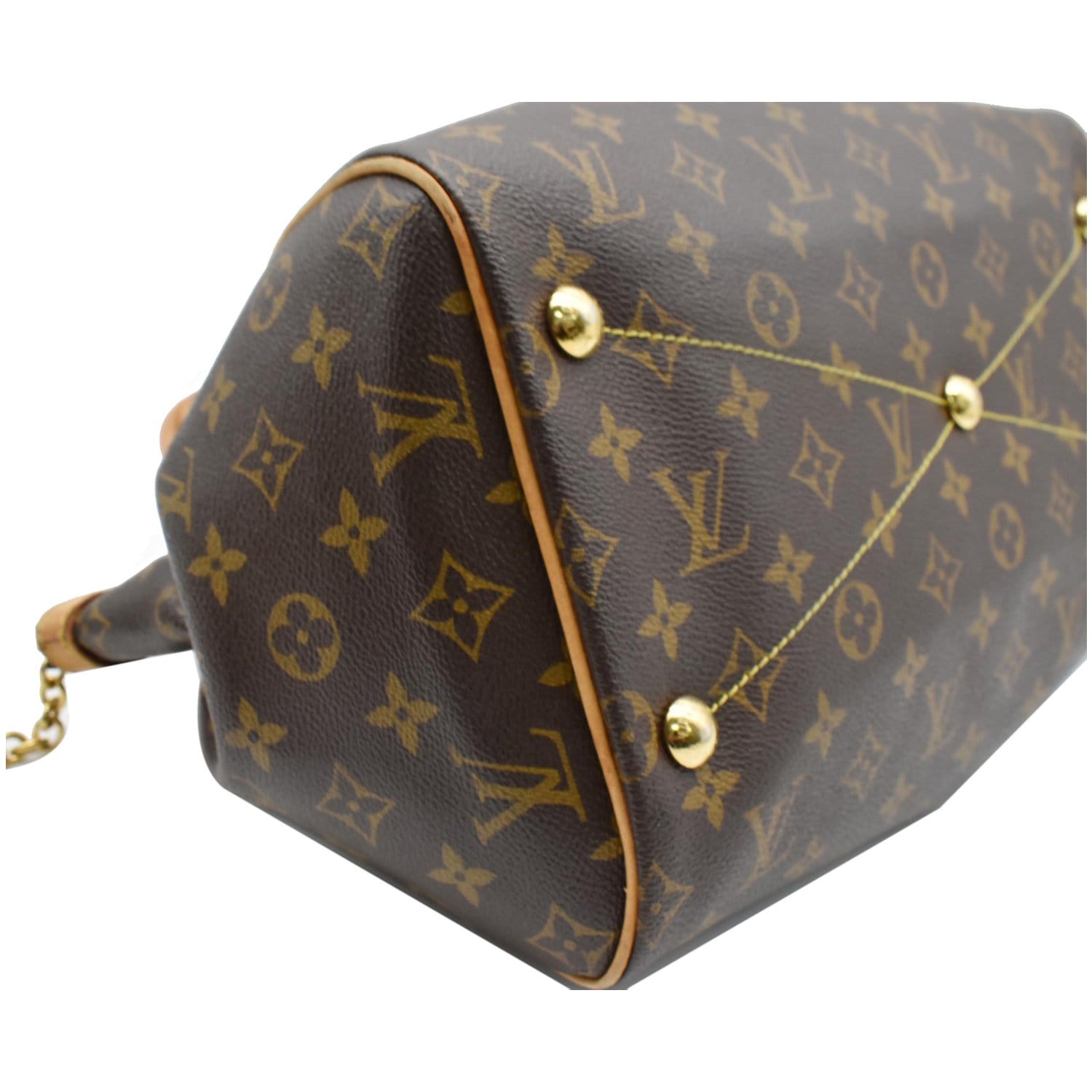 LOUIS VUITTON Tivoli GM Monogram Canvas Shoulder Bag Brown