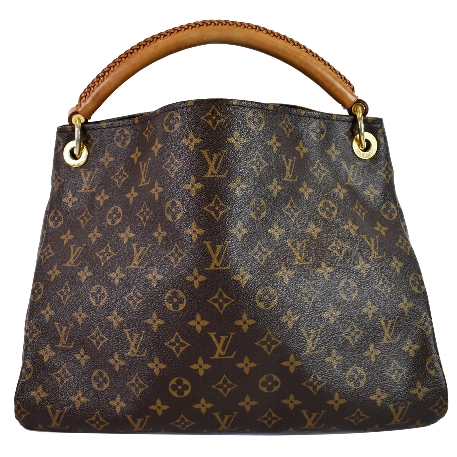 LOUIS VUITTON Artsy MM Monogram Canvas Shoulder Bag Brown