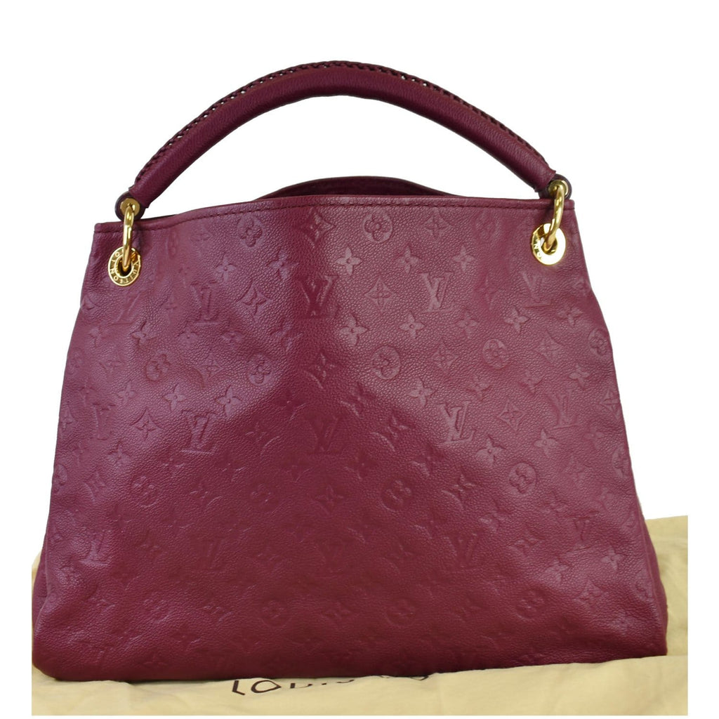 LOUIS VUITTON Artsy MM Empreinte Leather Shoulder Bag Mulberry