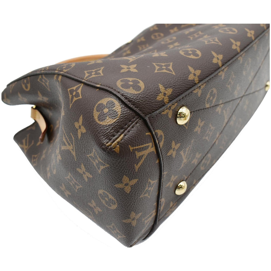 LOUIS VUITTON Montaigne GM Monogram Canvas Shoulder Bag Brown