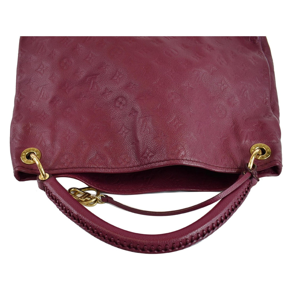LOUIS VUITTON Artsy MM Empreinte Leather Shoulder Bag Mulberry