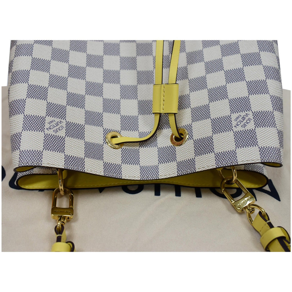 LOUIS VUITTON Neonoe MM Damier Azur Shoulder Bag Pineapple
