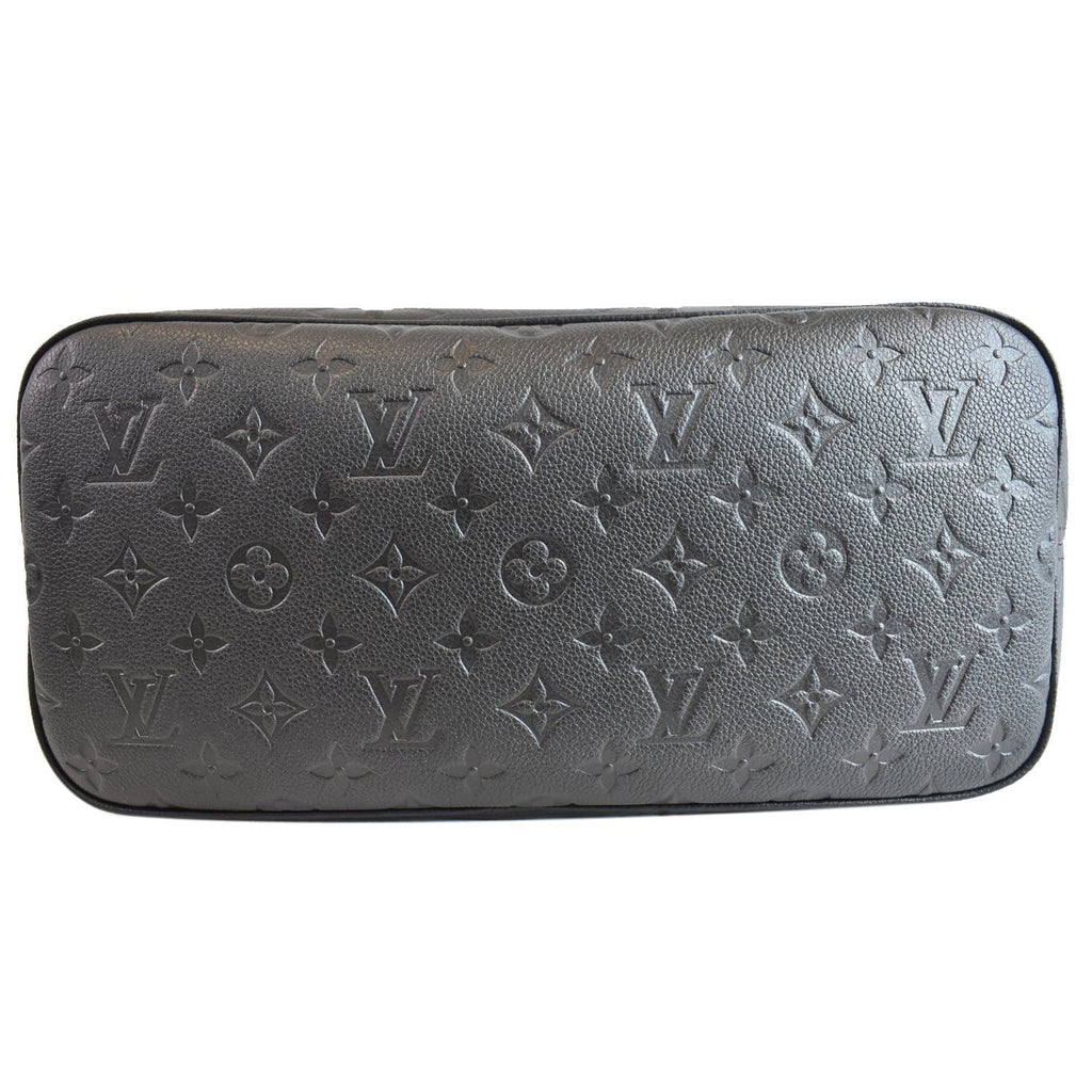 LOUIS VUITTON Neverfull MM Monogram Empreinte Tote Bag Black