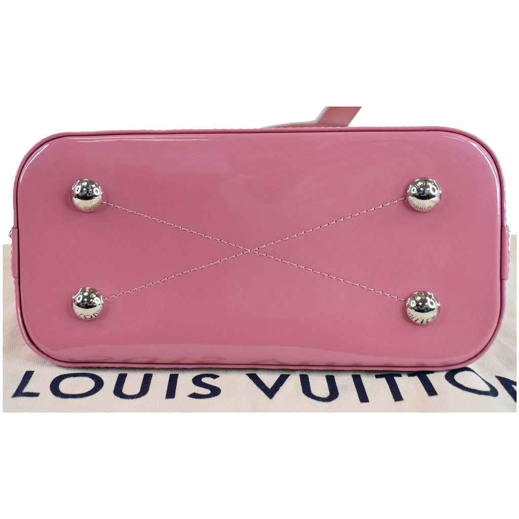 LOUIS VUITTON Alma BB Patent Leather Shoulder Bag Rose Blush