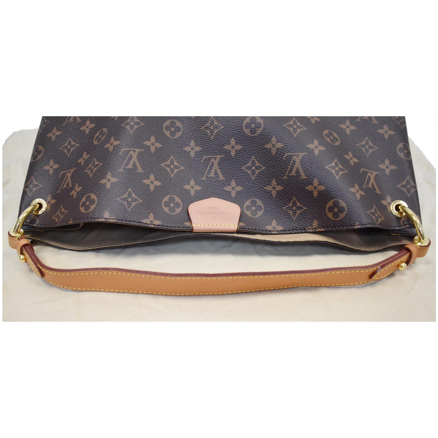 LOUIS VUITTON Graceful MM Monogram Canvas Shoulder Bag Brown