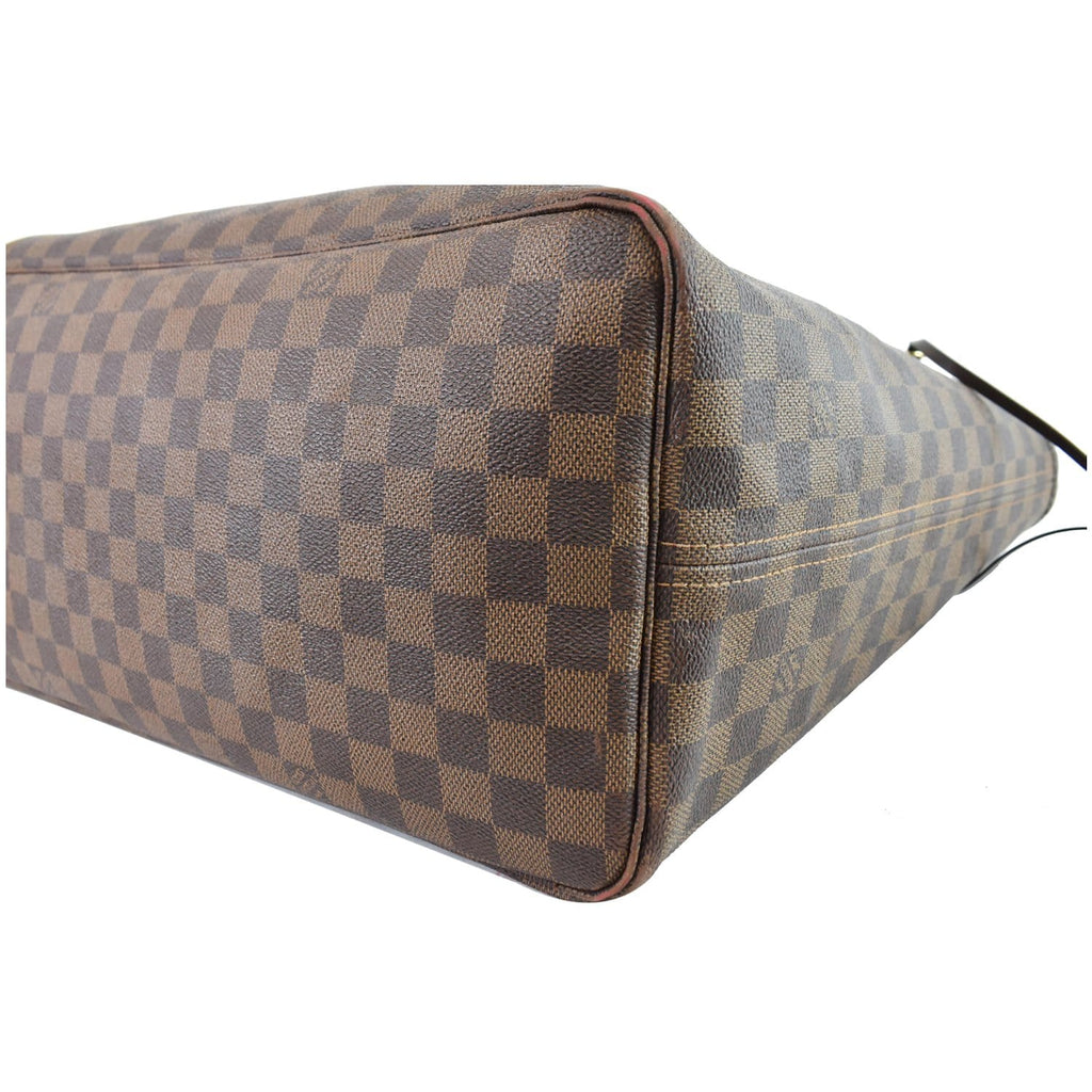 LOUIS VUITTON Neverfull GM Damier Ebene Tote Shoulder Bag Brown