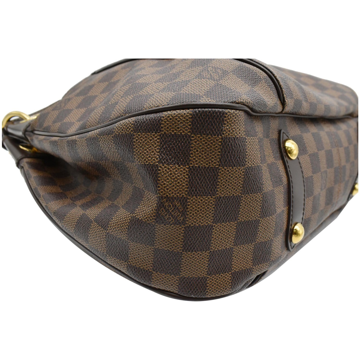 LOUIS VUITTON Galliera PM Damier Ebene Shoulder Bag Brown