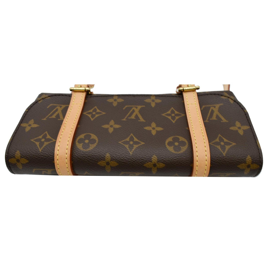 LOUIS VUITTON Marelle PM Monogram Canvas Shoulder Bag Brown