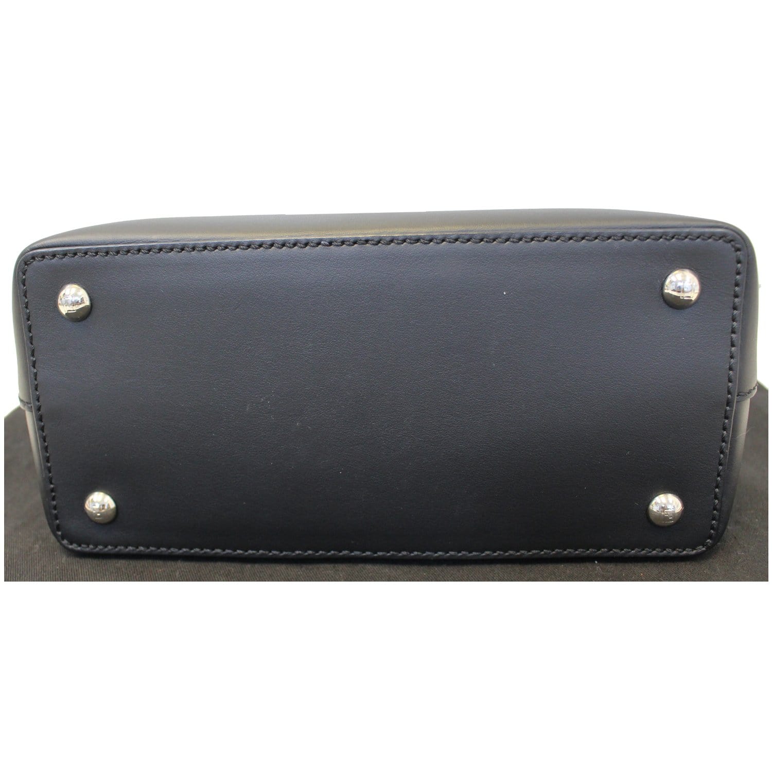 FENDI DotCom Faces Click Top Handle Embellished Leather Shoulder Handbag - Last Call