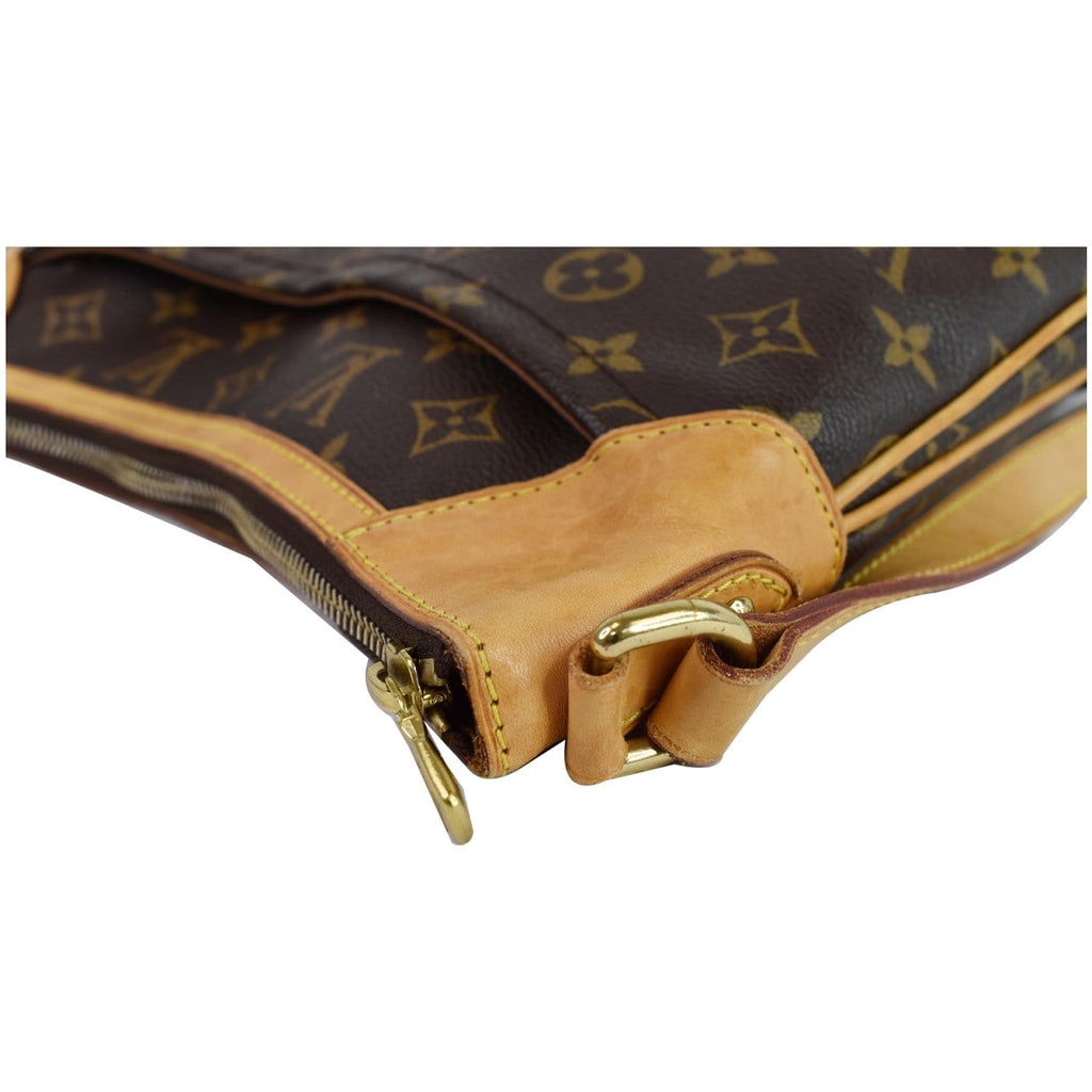 LOUIS VUITTON Odeon MM Monogram Canvas Shoulder Bag Brown