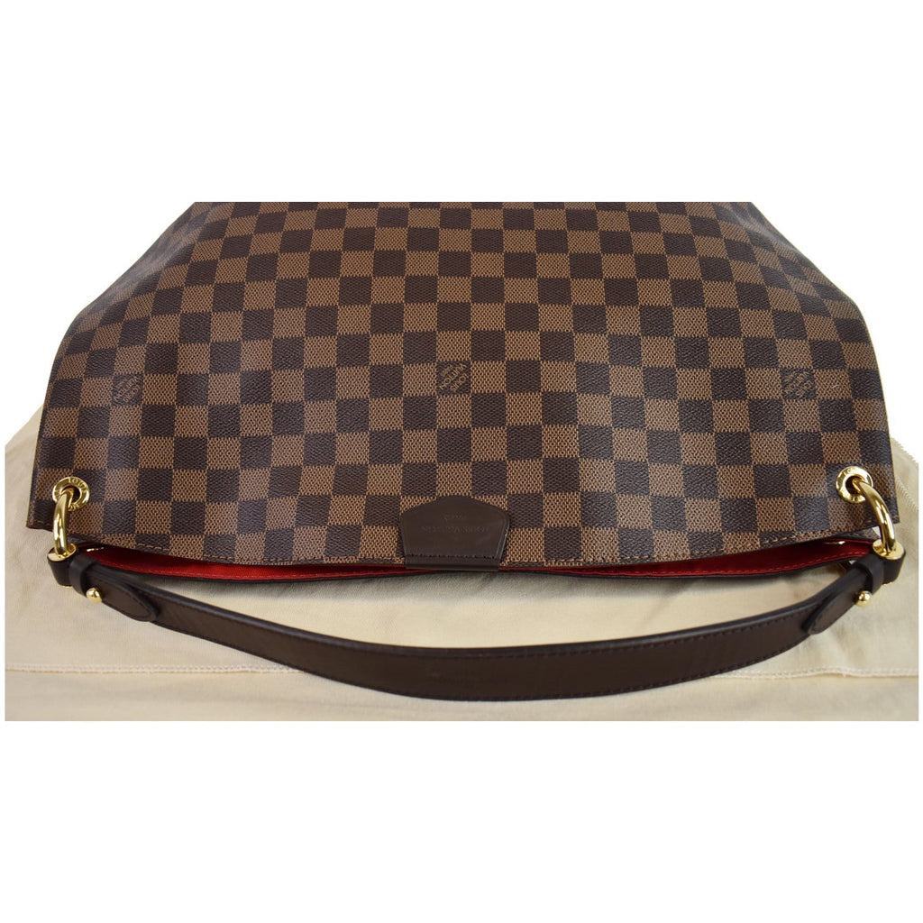 LOUIS VUITTON Graceful MM Damier Ebene Shoulder Bag Brown