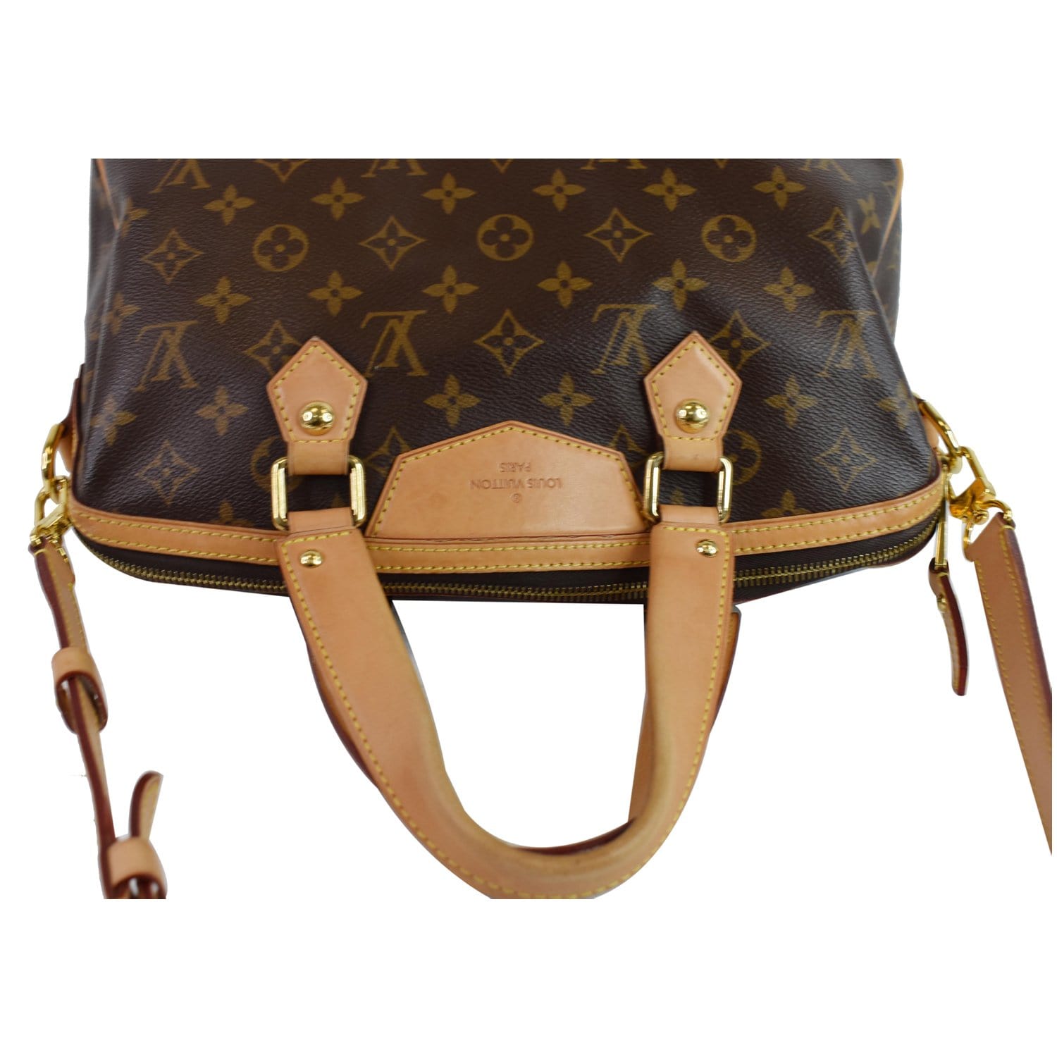 LOUIS VUITTON Retiro PM Monogram Canvas Shoulder Bag Brown