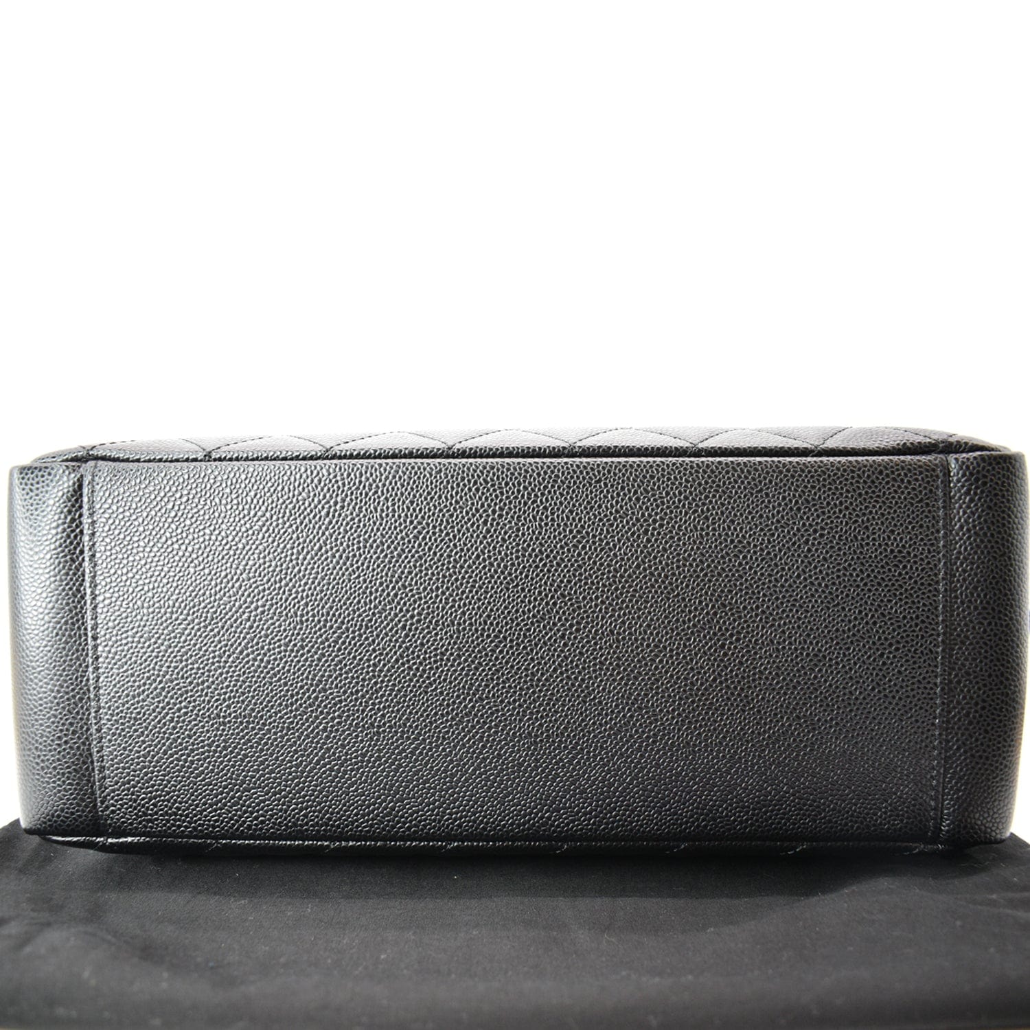 CHANEL Grand Shopping GST Caviar Leather Tote Bag Black