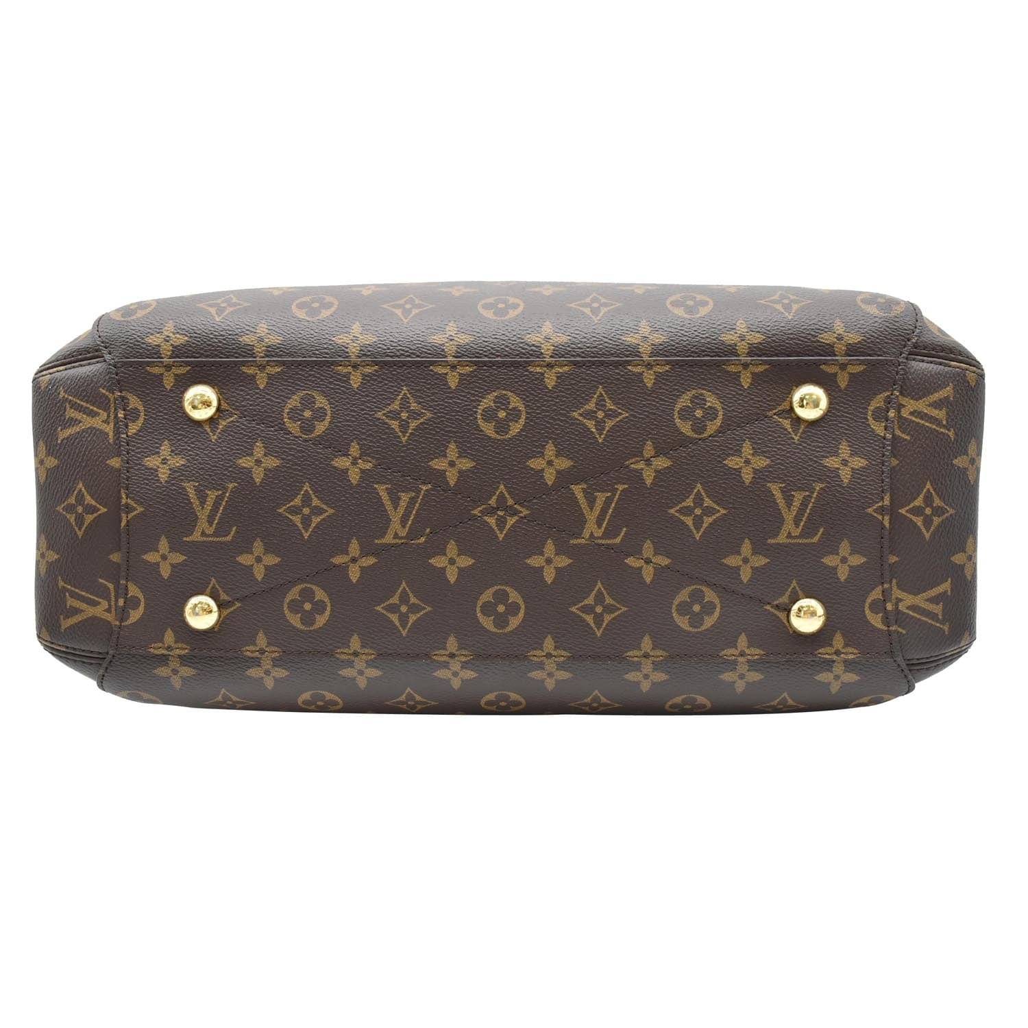 LOUIS VUITTON Montaigne GM Monogram Canvas Shoulder Bag Brown