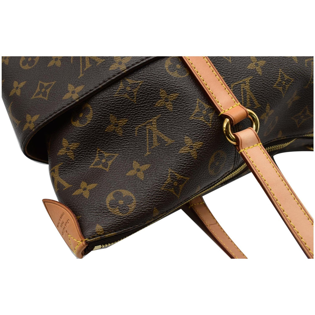 LOUIS VUITTON Totally GM Monogram Canvas Tote Shoulder Bag Brown